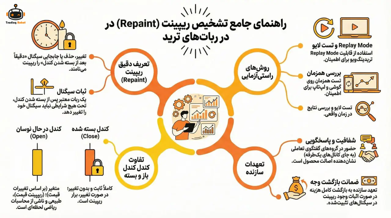 راهنمای تشخیص ریپینت در ربات های ترید